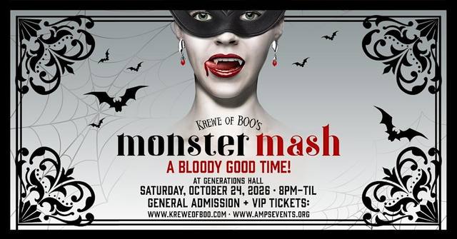 Krewe of Boo! presents MONSTER MASH 2026 (Official Parade After-Party)