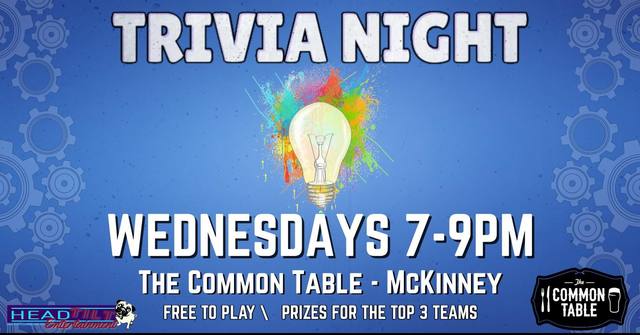 Wednesday Trivia at The Common Table