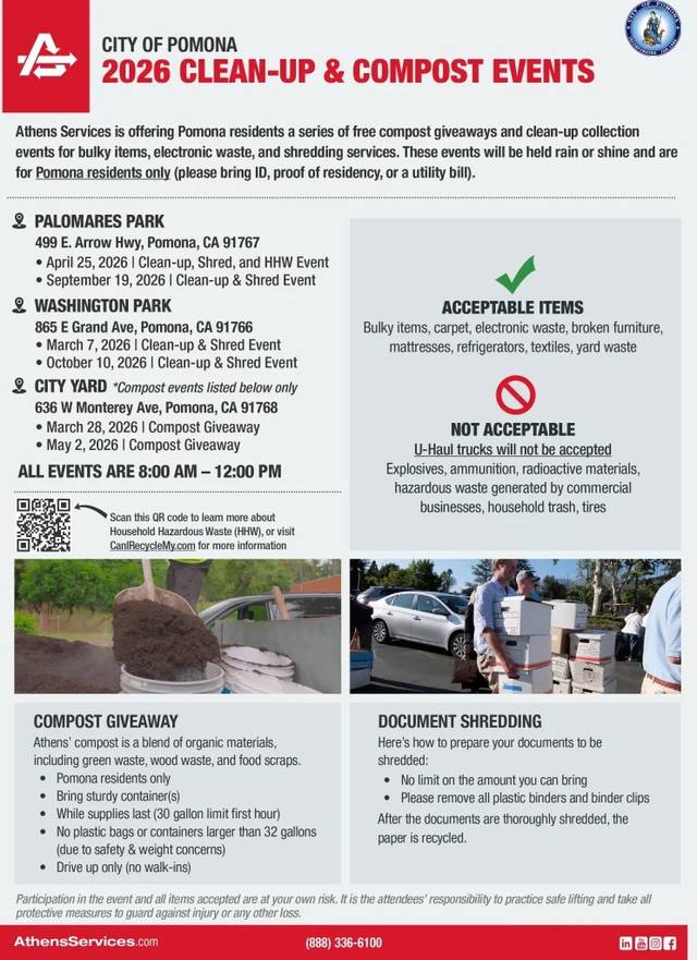 City of Pomona Cleanup and Shred Event