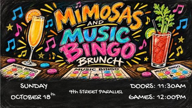 MIMOSAS AND MUSIC BINGO