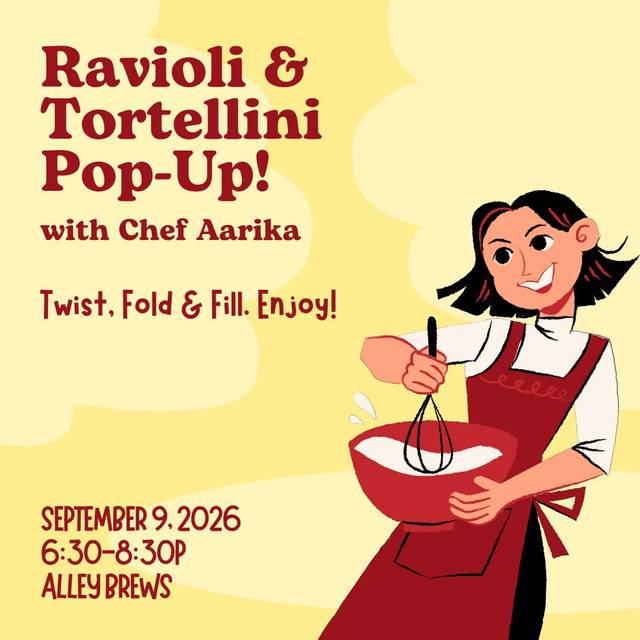 Ravioli and Tortellini Pop-Up at Alley Brews