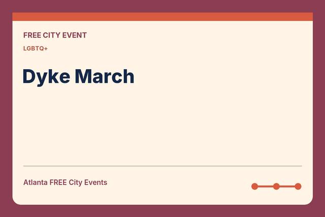 FREE Atlanta: Dyke March