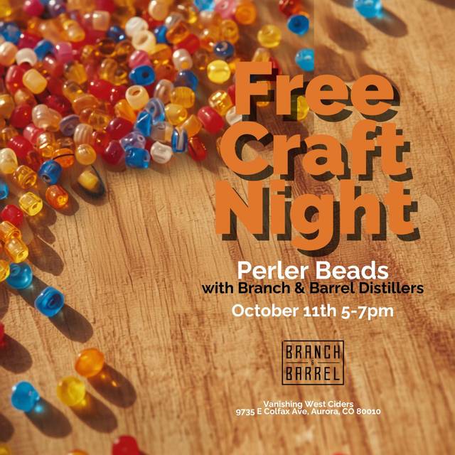 Craft Night: Perler Beads with Branch and Barrel Distilling