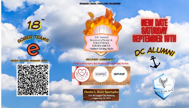 3rd Annual Recovery Picnic & Volleyball Tournament