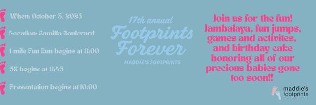 Footprints Forever 5K & 1 Mile Fun Run/Walk