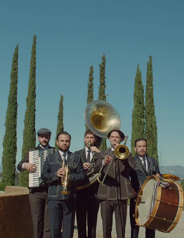 The Blasting Company Performs Over The Garden Wall