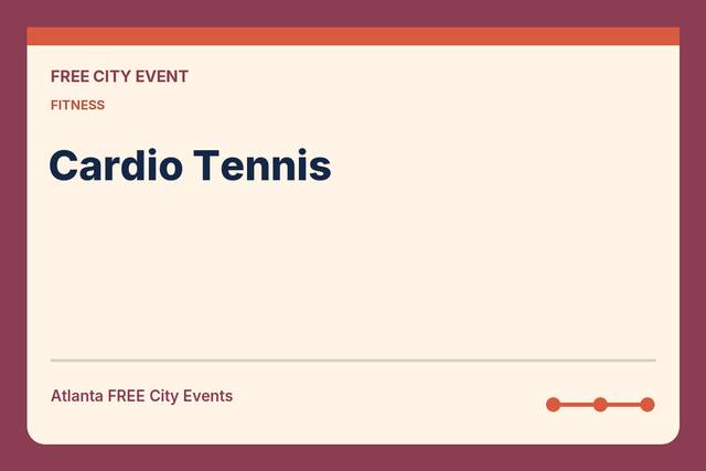 FREE Atlanta: Cardio Tennis