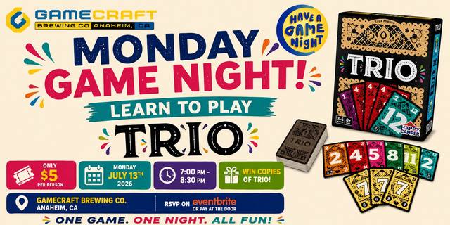 Monday Game Night: Learn to Play at GameCraft