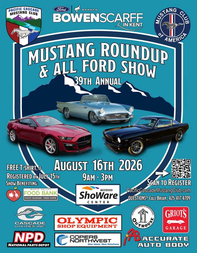 39th Annual Mustang Roundup & All Ford Show