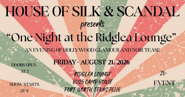 Diamonds and Deception: One Night at the Ridglea Lounge