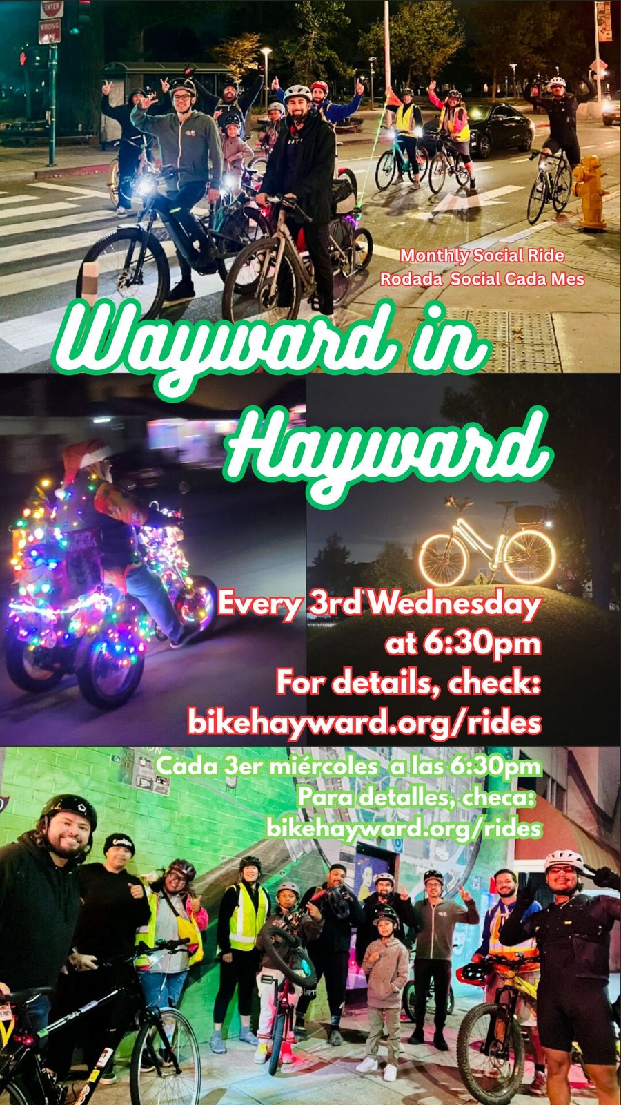 Wayward in Hayward Monthly Social Ride