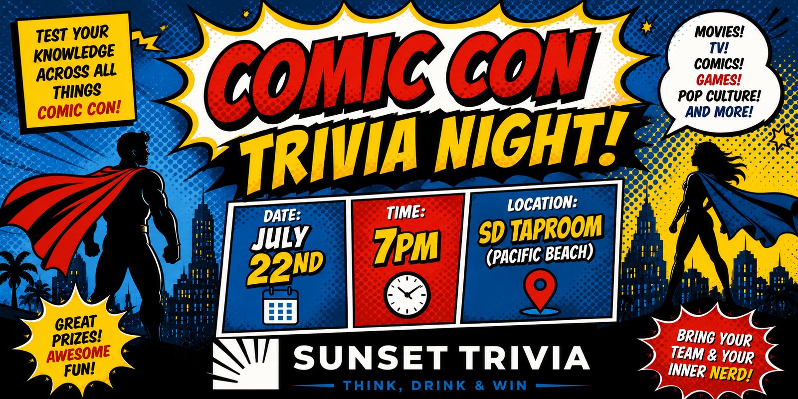 Comic Con Themed Trivia