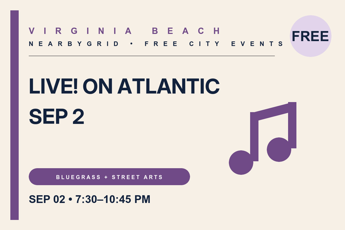 FREE Virginia Beach: Live! on Atlantic — Sep 2