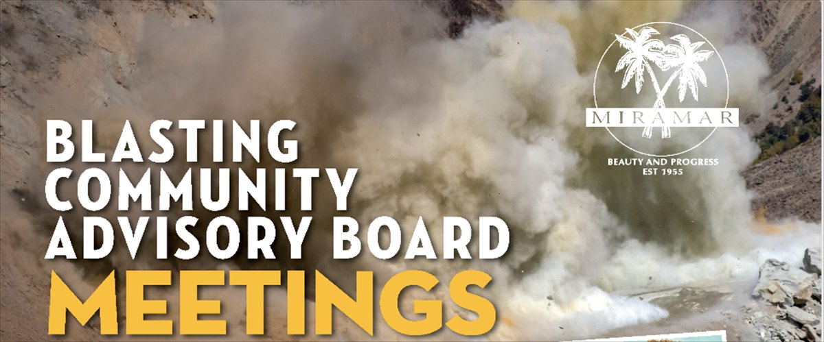 Blasting Community Advisory Board Meeting