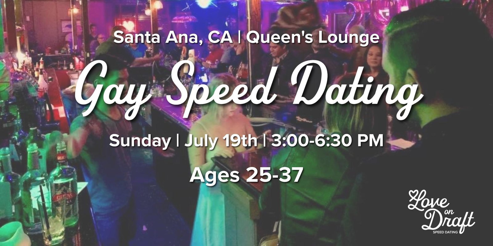 Gay Speed Dating: Men Loving Men (Ages 25-37)