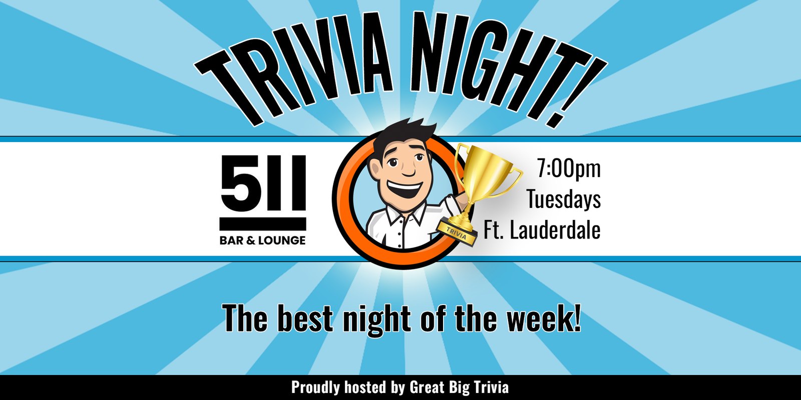 Trivia Tuesdays with Great Big Trivia @ 511 Bar & Lounge