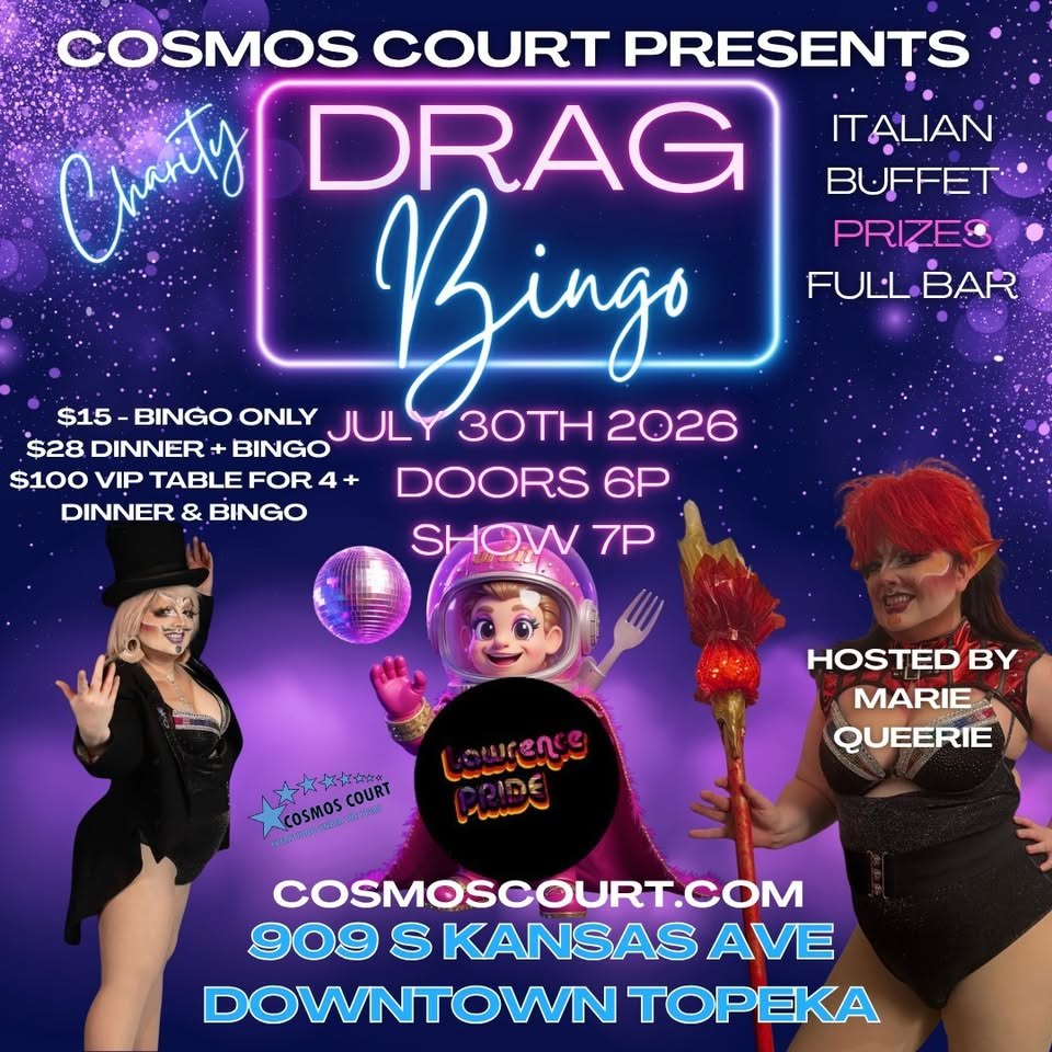 Charity Drag Bingo for Lawrence Pride