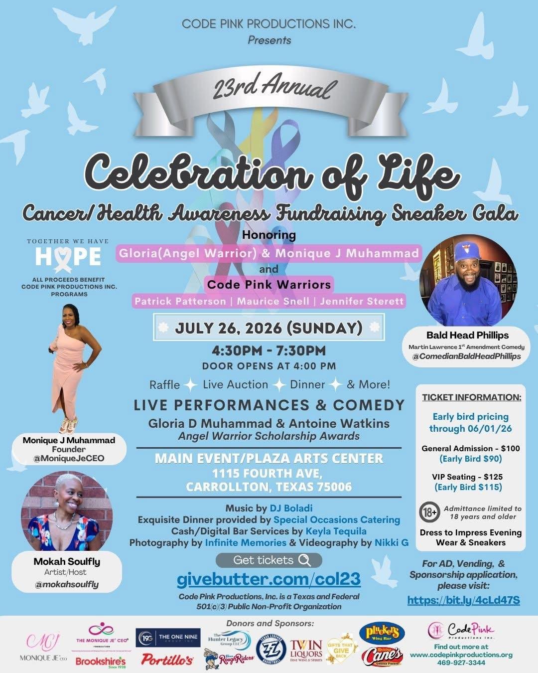 23rd Annual Celebration of Life Sneaker Gala