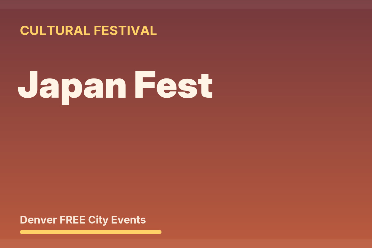FREE Denver: Japan Fest at Levitt