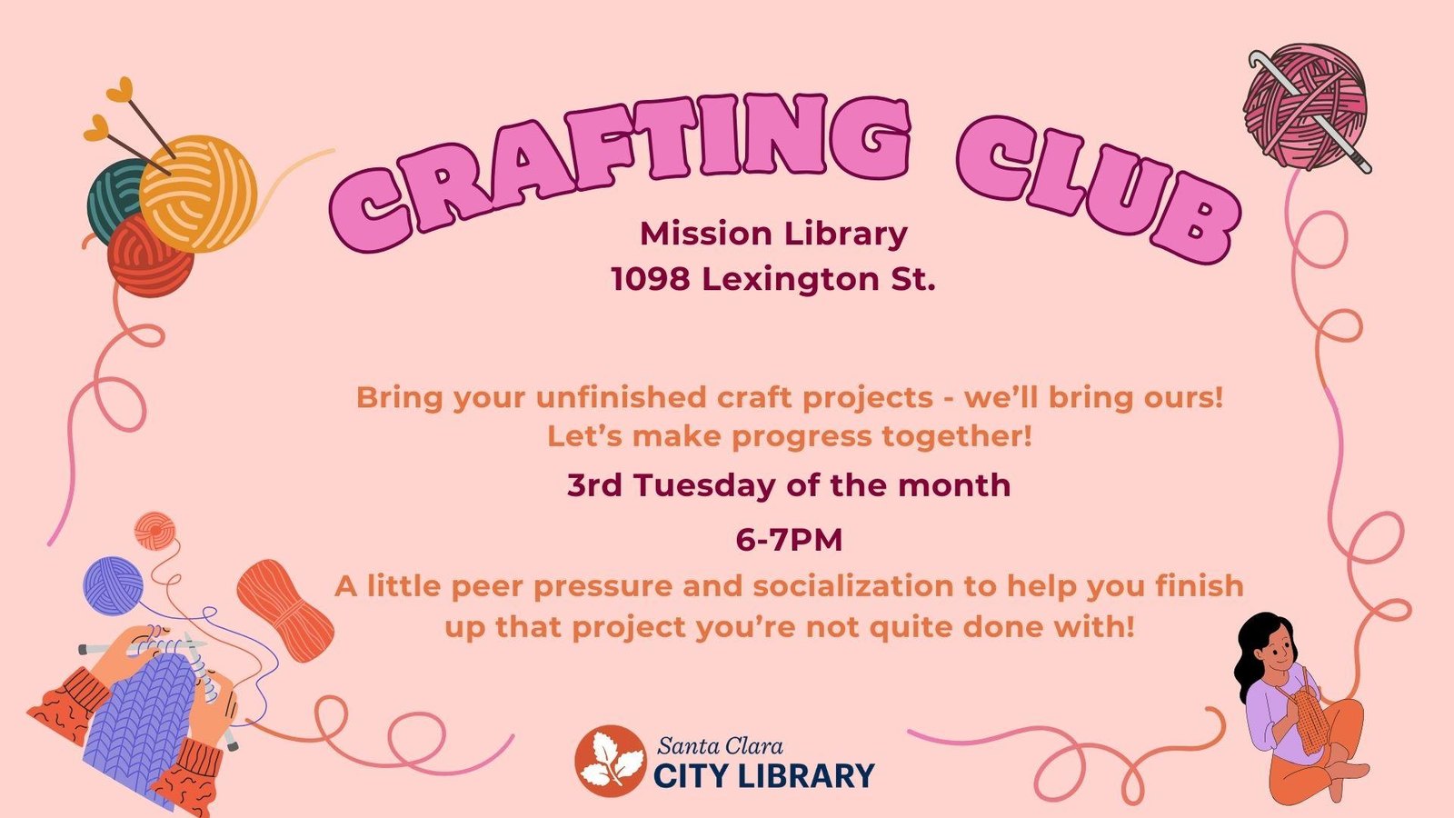 Crafting Club at Mission Branch Library