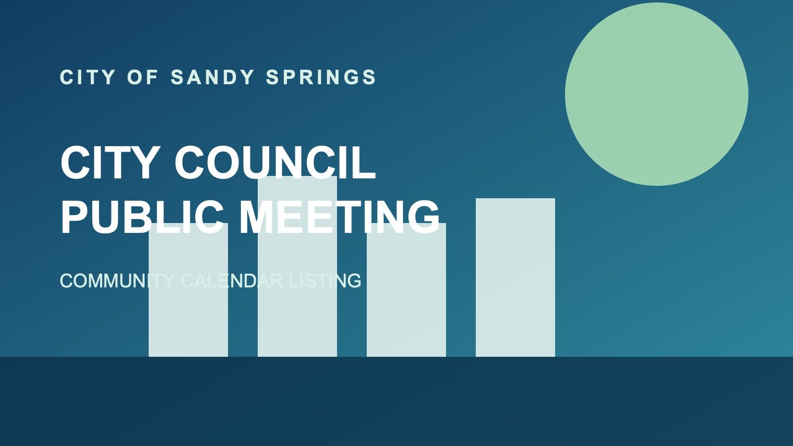 Sandy Springs City Council Meeting