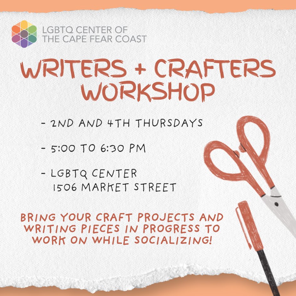 LGBTQ+ Writers and Crafters Workshop