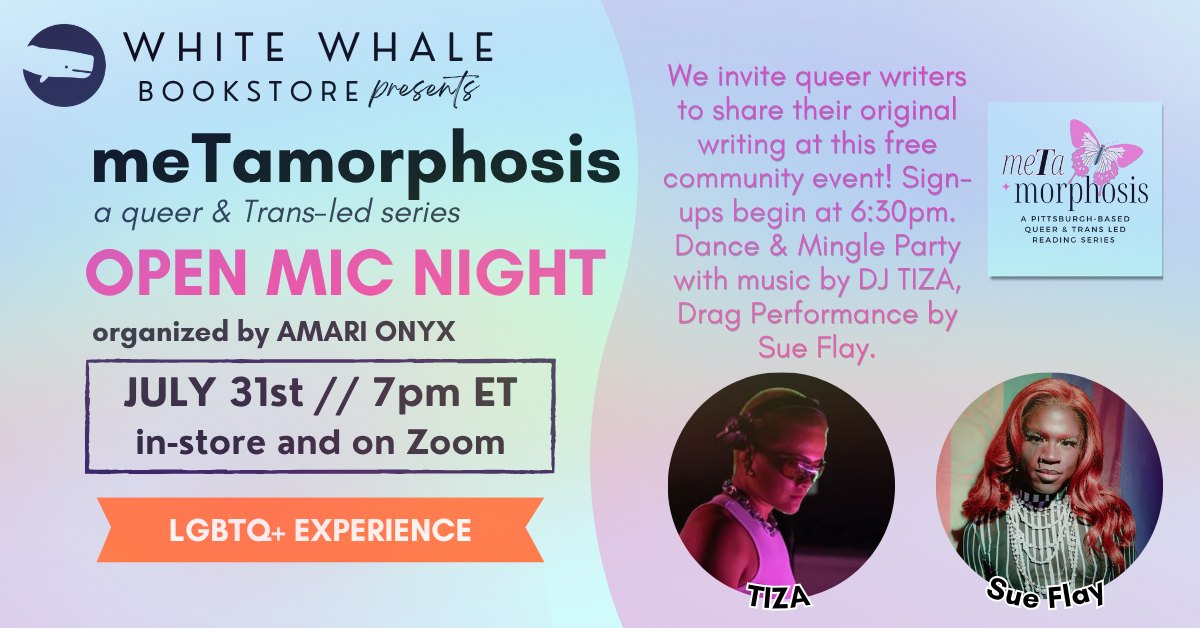 meTamorphosis: Queer Open Mic, Dance and Mingle