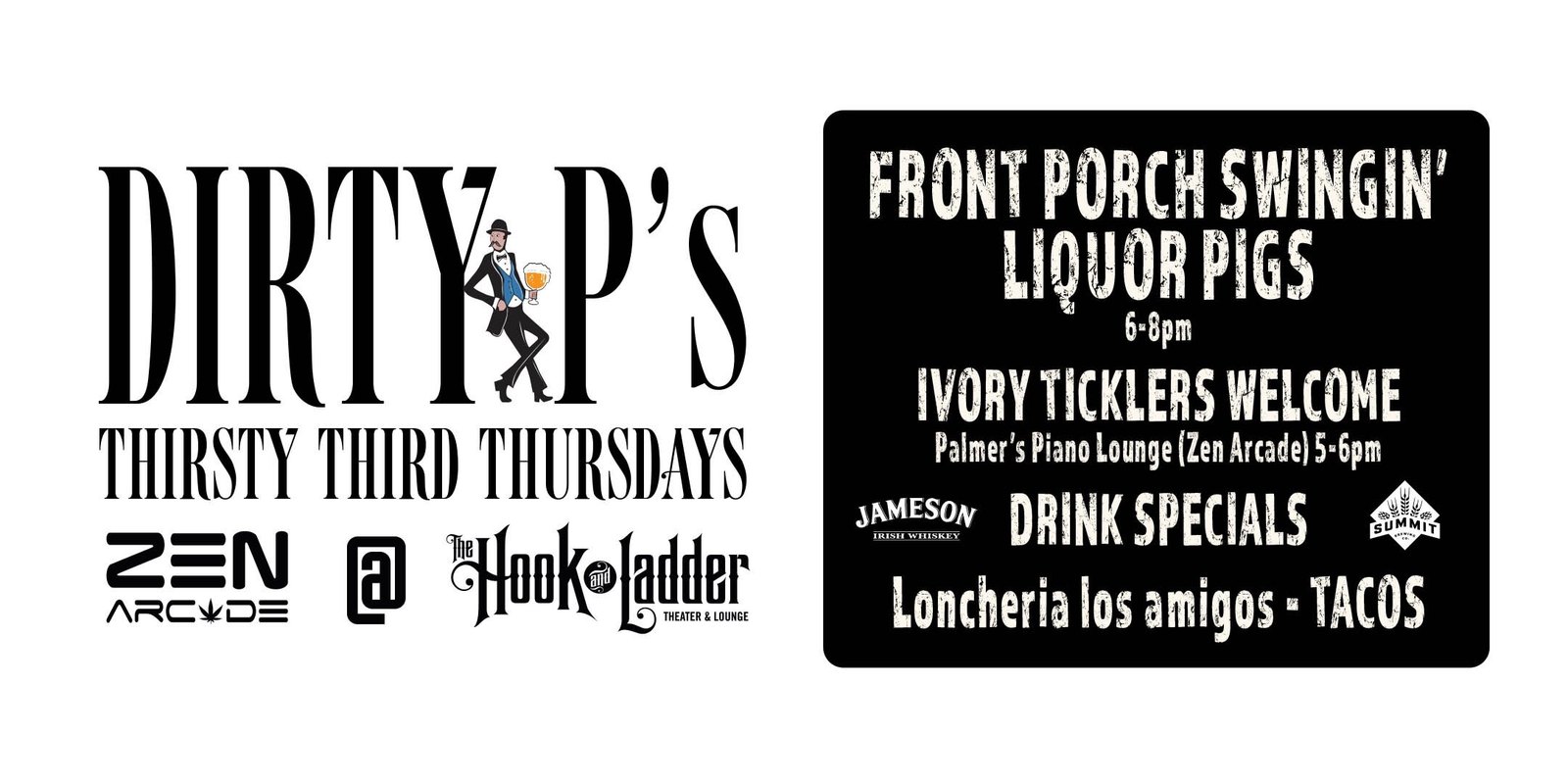Dirty P's Thirsty 3rd Thursdays Club