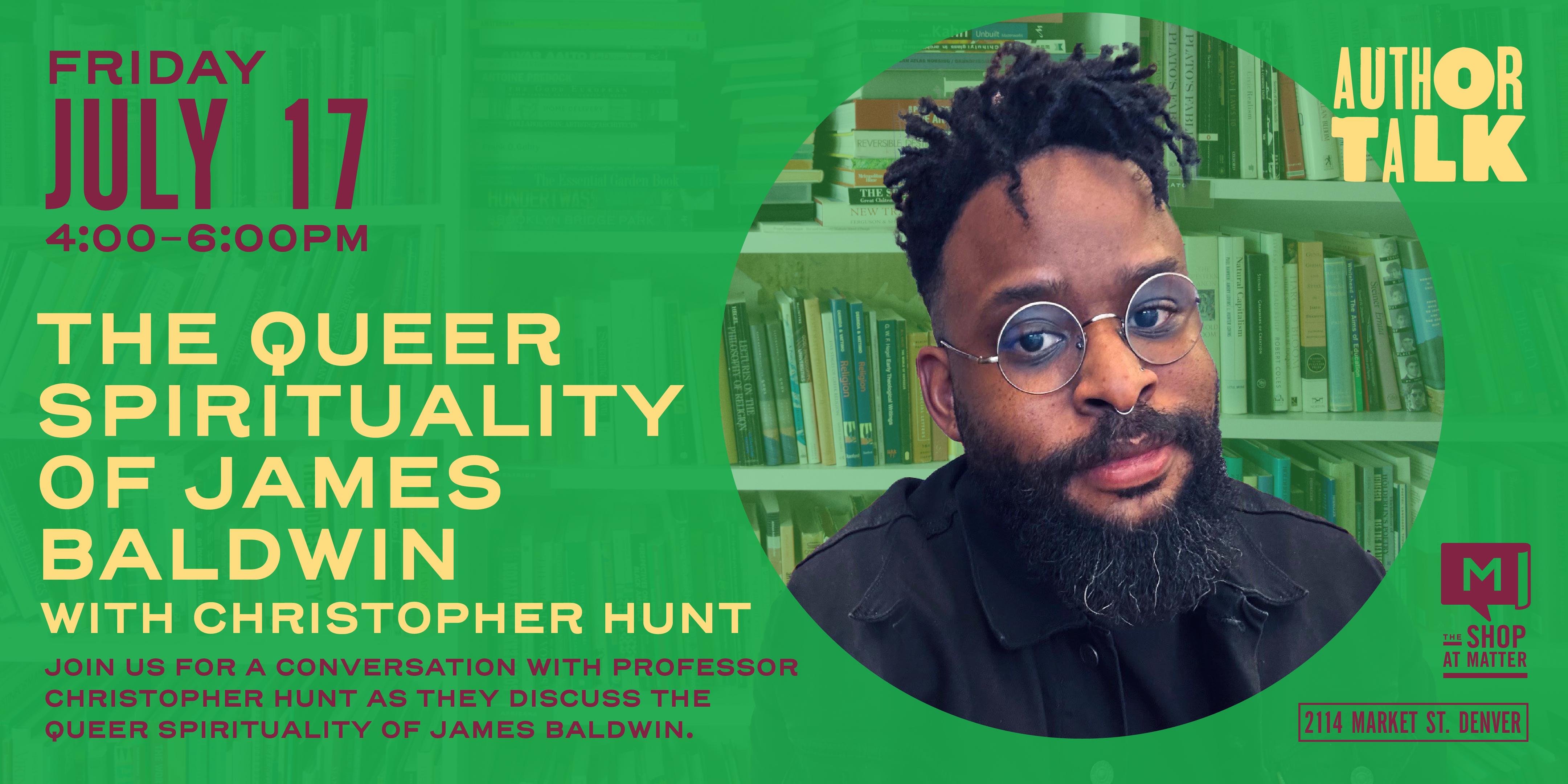 Author Talk: The Queer Spirituality of James Baldwin