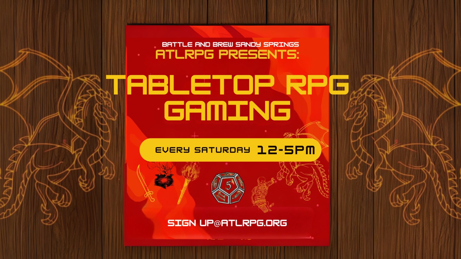 Dungeons & Drafts: TTRPG Saturday with ATLRPG