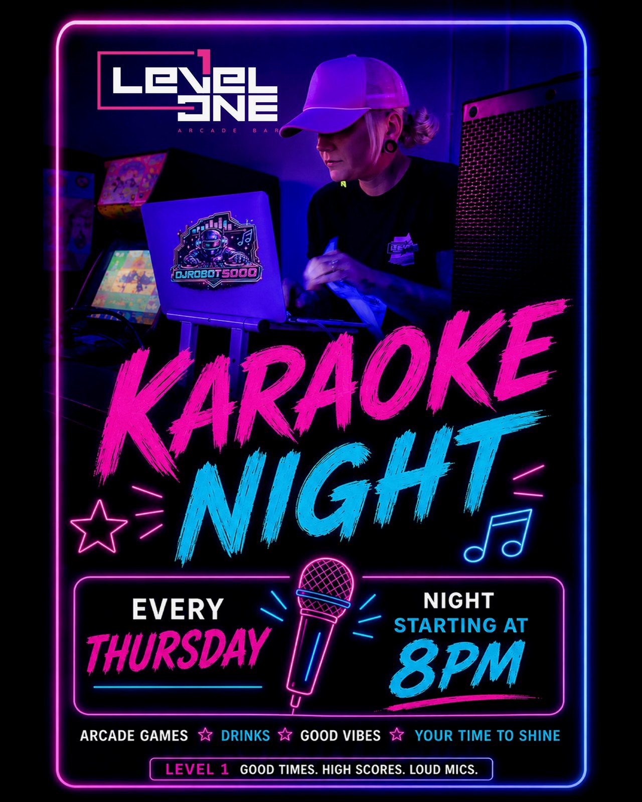 Karaoke Night with DJ Robot 5000