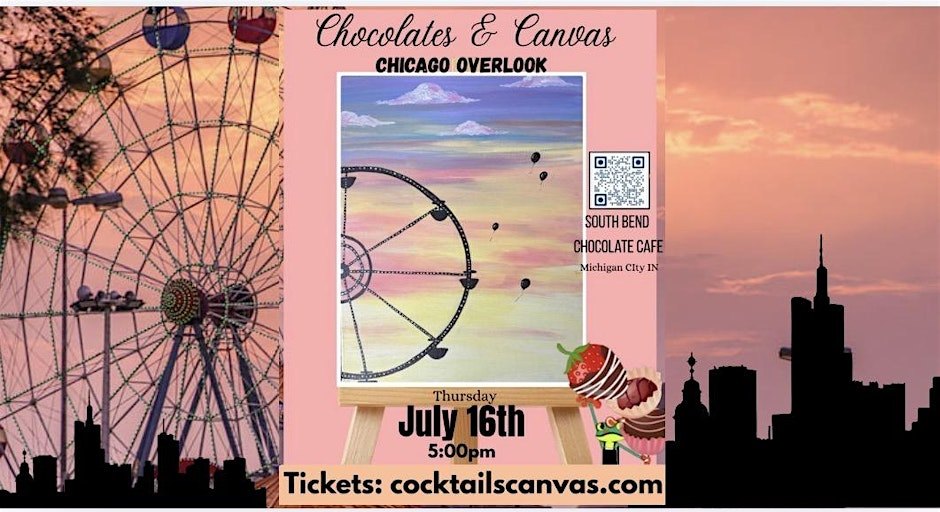 Chocolates and Canvas Paint and Sip Art Event